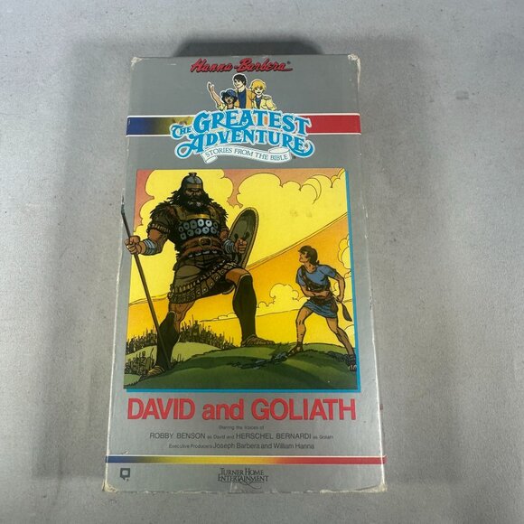 Hanna-Barbera David & Goliath VHS 1986 Animated Bible Stories - Picture 1 of 3